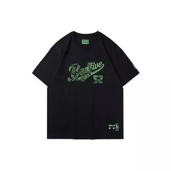 Футболка Li Ning Badfive Chongqing City Limited Edition Fog City Trend Casual Sports Graphic Print Loose Short Sleeve T Shirt Men Tops Black AHSR929-3 S