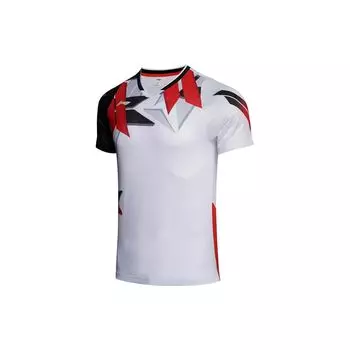 Футболка Li Ning Badminton Series Quick-Dry Cool Competition с коротким рукавом, женская, стандартная, белая AAYS244-1 S