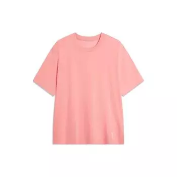 Футболка Li Ning China Color Series с круглым вырезом, повседневная, с коротким рукавом, мужская, цвет камелия-розовый AHSU297-8 M