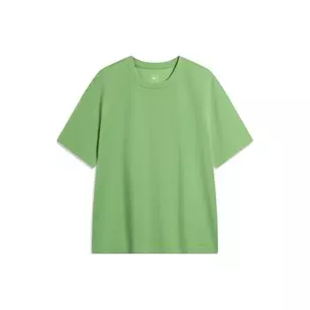 Футболка Li Ning China Color Series с круглым вырезом, повседневная, с коротким рукавом, мужская, цвет камня-моха-зеленый AHSU297-10 S