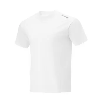 Футболка Li Ning Cool Tea T Ice Silk Quick Dry Cool, однотонная, с круглым вырезом, повседневная, спортивная, с коротким рукавом, мужская, цвет белый ATSU731-3 S