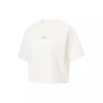 Футболка Li Ning Cooling Tea T Ice Silk Quick Dry Cool, спортивная, повседневная, с буквенным принтом, влагоотводящая, с круглым вырезом и коротким рукавом, женские топы ATSU586-1 S