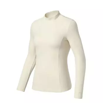 Футболка Li Ning Fitness Series, однотонная, спортивная, обтягивающая, удобная, с воротником-стойкой, с длинным рукавом, женские топы, цвет «облако-абрикос» ATLR080-4 S