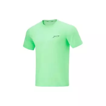 Футболка Li Ning Running Series однотонная, быстросохнущая, дышащая, с коротким рукавом, мужские топы ATSU001-4 XXL