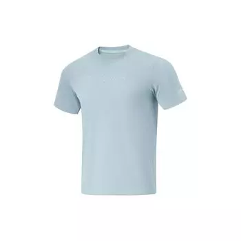 Футболка Li Ning Running Series однотонная светоотражающая с круглым вырезом и коротким рукавом, мужская, цвет «рыбий глаз», зеленый ATSU199-7 3XL