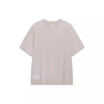 Футболка Li Ning Sports Lifestyle Series с круглым вырезом и коротким рукавом, однотонная, мужская, цвет козий-серый AHST187-9 3XL