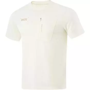 Футболка Li Ning Wade Series с круглым вырезом, однотонная, удобная, дышащая, с коротким рукавом, мужская, смешанного бежевого цвета ATSU403-2 L