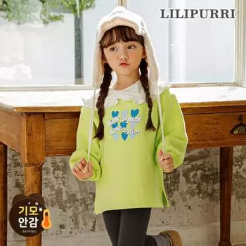 Футболка Lilypuri Great Love Brushed, зеленая Green/150