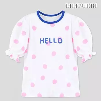 Футболка Lilypuri Hello DoT розовая Pink/120