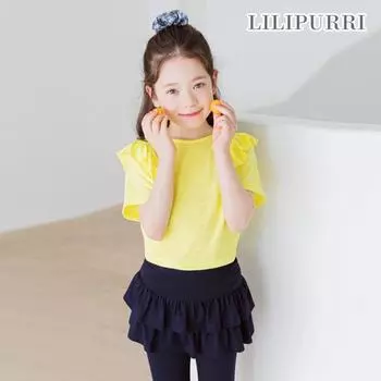 Футболка Lilypuri Lady Frill, желтая Yellow/140