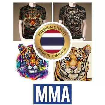 Футболка Lin Tiger Muay Thai для кикбоксинга с 3D-принтом, винтажная тренировочная, защита от ультрафиолета, быстросохнущая, для мужчин и женщин, унисекс, с коротким рукавом, с круглым вырезом, смешанные боевые искусства MMA S