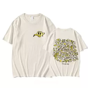 Футболка Mac DeMarco 2025 года, новая футболка с графическим принтом, короткий рукав, хлопковая футболка, удобные топы XS чёрный