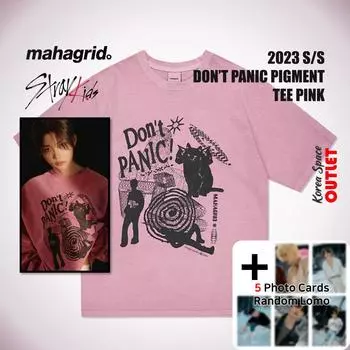 Футболка Mahagrid Don t Panic Pigment S розовый