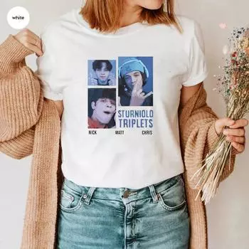 Футболка Мэтта Стурниоло в стиле фанатов, подарок на футболку с рисунком, футболка большого размера, винтажная футболка Мэттью Стурниоло, подарок для фаната, футболка унисекс S белый