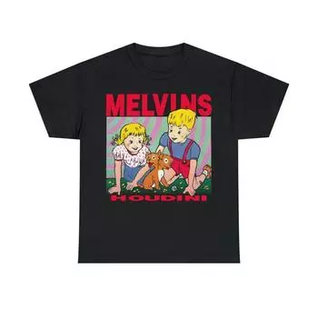 Футболка Melvins 230 г/м 100% хлопок футболка Houdini Eyehategod High On Fire Kyuss Crowbar Electric Wizard Bongzilla Weedeater унисекс плотная хлопковая футболка XXS чёрный
