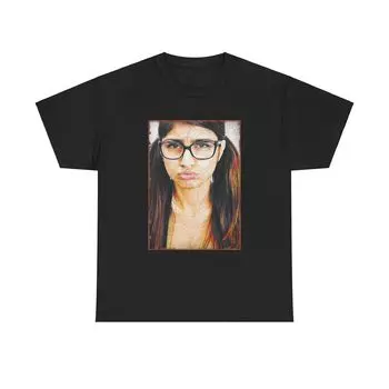 Футболка Mia Khalifa со смешным рисунком унисекс S