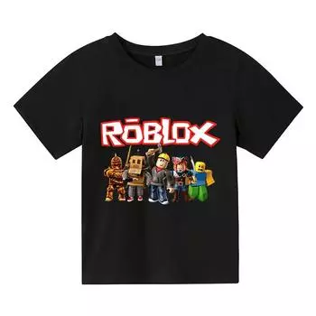 Футболка MINISO 2025 Robloxing для детей, игровая спортивная хлопковая футболка для мальчиков, детский мультяшный топ с короткими рукавами, повседневная уличная одежда в стиле Харадзюку 100 бежевый