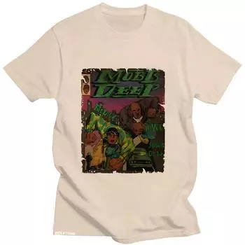 Футболка Mobb Deep с графическим принтом, повседневная футболка высокого качества с коротким рукавом, хип-хоп футболка, готические ретро-топы XS песочный