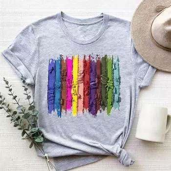 Футболка Модная футболка Одежда 90-х годов Милая милая трендовая стильная повседневная женская футболка с коротким рукавом с принтом Женская женская футболка с графикой S