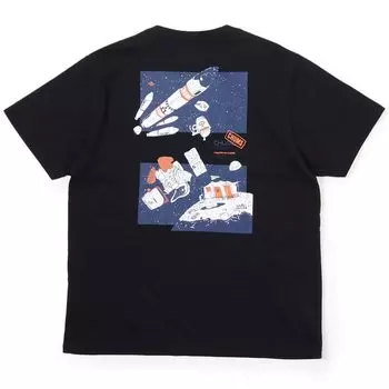 Футболка Moon Camp Site черная [Chums] Футболка мужская чёрный