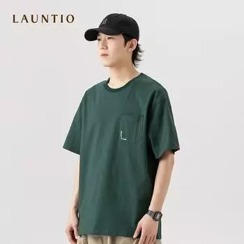 Футболка Mountain Outdoor Summer из чистого хлопка с круглым вырезом, мужская повседневная рубашка с коротким рукавом, офсетная печать M