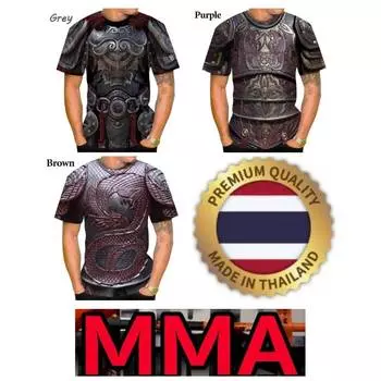 Футболка Muay Thai Kick Boxing Body Amour Vest 3D Print Vintage Quick Dry Men Women Unisex Short Sleeve Round Neck MMA Mix Martial Art XS