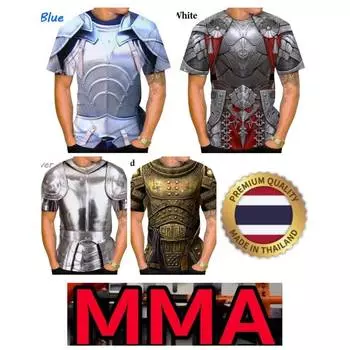 Футболка Muay Thai Kick Boxing Body Amour Vest 3D Print Vintage Quick Dry Men Women Unisex Short Sleeve Round Neck MMA Mix Martial Art XS