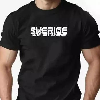 Футболка мужская 100% хлопок английская буква Sverige печать круглый вырез дышащая свободная футболка повседневная мода высокое качество одежда XXXXL белый