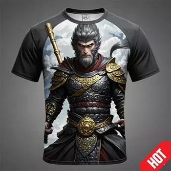 Футболка мужская Explosive Fashion Black Goku, детская повседневная мечтательная одежда, мужская футболка с принтом большого размера, новая верхняя футболка S