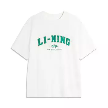 Футболка мужская Li Ning Ice Feel Comfortable Moisture Thug-Up с коротким рукавом, белая, с оттенком AHSU533-3 L