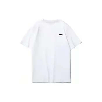 Футболка мужская Li Ning Plain с круглым вырезом и коротким рукавом, белая YTST079-2 XXXL