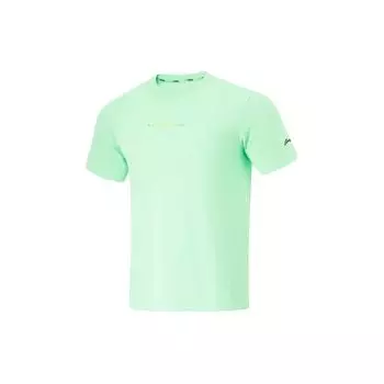 Футболка мужская Li Ning Running Series Air Solid Color Reflective с круглым вырезом и коротким рукавом, цвет холодный зеленый ATSU199-3 M