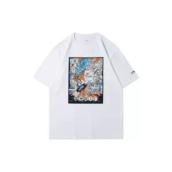 Футболка мужская Li Ning Sports Fashion Series с круглым вырезом и коротким рукавом, белая AHSRA49-1 XL