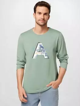 Футболка мужская с длинными рукавами большого размера с узором из чистого хлопка, повседневная мужская толстовка S-5XL S