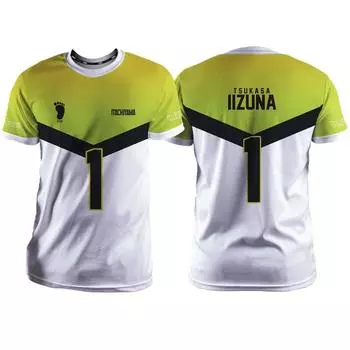 Футболка мужская с принтом Haikyuu Itachiyama Cartoon Anime Cosplay 3D с короткими рукавами, летняя, быстросохнущая, модная S