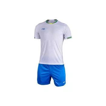Футболка мужская с принтом в полоску с логотипом Li Ning, белая AATL103-1 XXXL