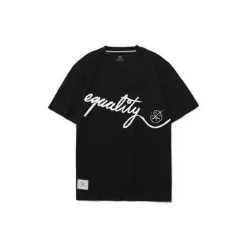 Футболка мужская спортивная с коротким рукавом Li Ning X Artist DFT Collaboration Wade Series с круглым вырезом и принтом, черная AHSR571-1 XS