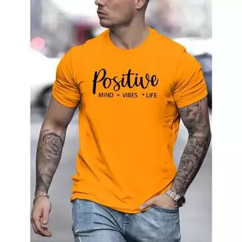 Футболка мужская средней эластичности с принтом в виде букв, футболка с рисунком, летняя мужская одежда, мужская одежда 2XS