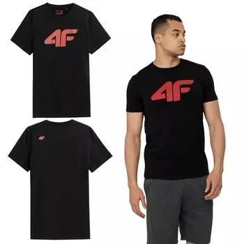 ФУТБОЛКА МУЖСКАЯ 4F H4L22 TSM353 ЧЕРНАЯ. м M чёрный