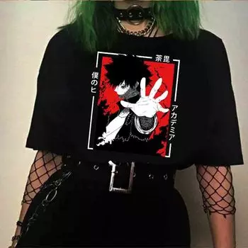 Футболка «My Hero Academy» Boku No Hero Academia аниме Kawaii Dabi футболка с графическим рисунком футболки мужская одежда унисекс 3XL