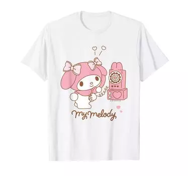Футболка My Melody Phone светлого цвета белый