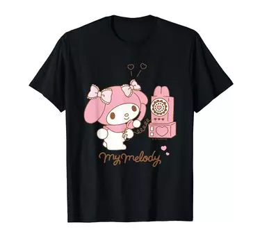 Футболка My Melody Phone темного цвета чёрный