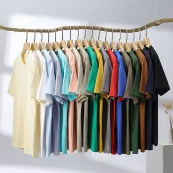 Футболка нейтрального цвета из чистого хлопка, однотонная, с короткими рукавами, мужская свободная футболка с круглым вырезом S белый