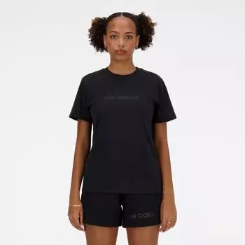 Футболка New Balance ShifTed Sleeve Bk Black wT41554 Bk S