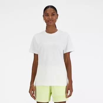 Футболка New Balance Shifted Sleeve WT белая WT41554 WT S