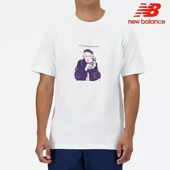 Футболка New Balance Uni Graphic с коротким рукавом, полуобернутая Nbneebs351 090/size