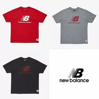 Футболка New Balance Unisex Nb Tnt Logo Nbneb4l0 NBNEB4L01320 red/90 (S)