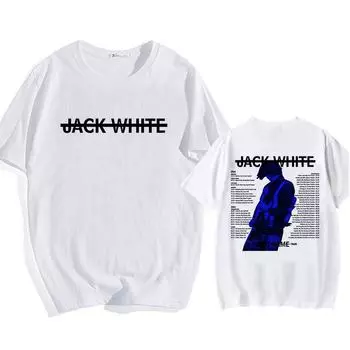 Футболка No Name Tour 2024-2025 с принтом певца Джека Уайта, футболки унисекс из хлопка, высококачественная удобная футболка XS