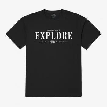 Футболка North Face Explore с коротким рукавом и круглым вырезом Nt7uq06j Blk 085(WS)