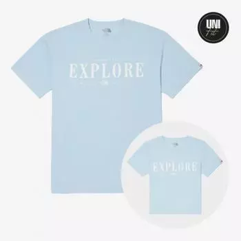Футболка North Face Explore с коротким рукавом, круглая, Nt7uq06m Bbl 085(WS)
